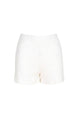 Women's White Waist Part Elastic Cotton Printed Shorts Lg-oz336-shrt Lg-oz336-srt