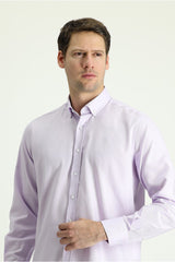 Long Sleeve Regular Fit Oxford Cotton Shirt 469296