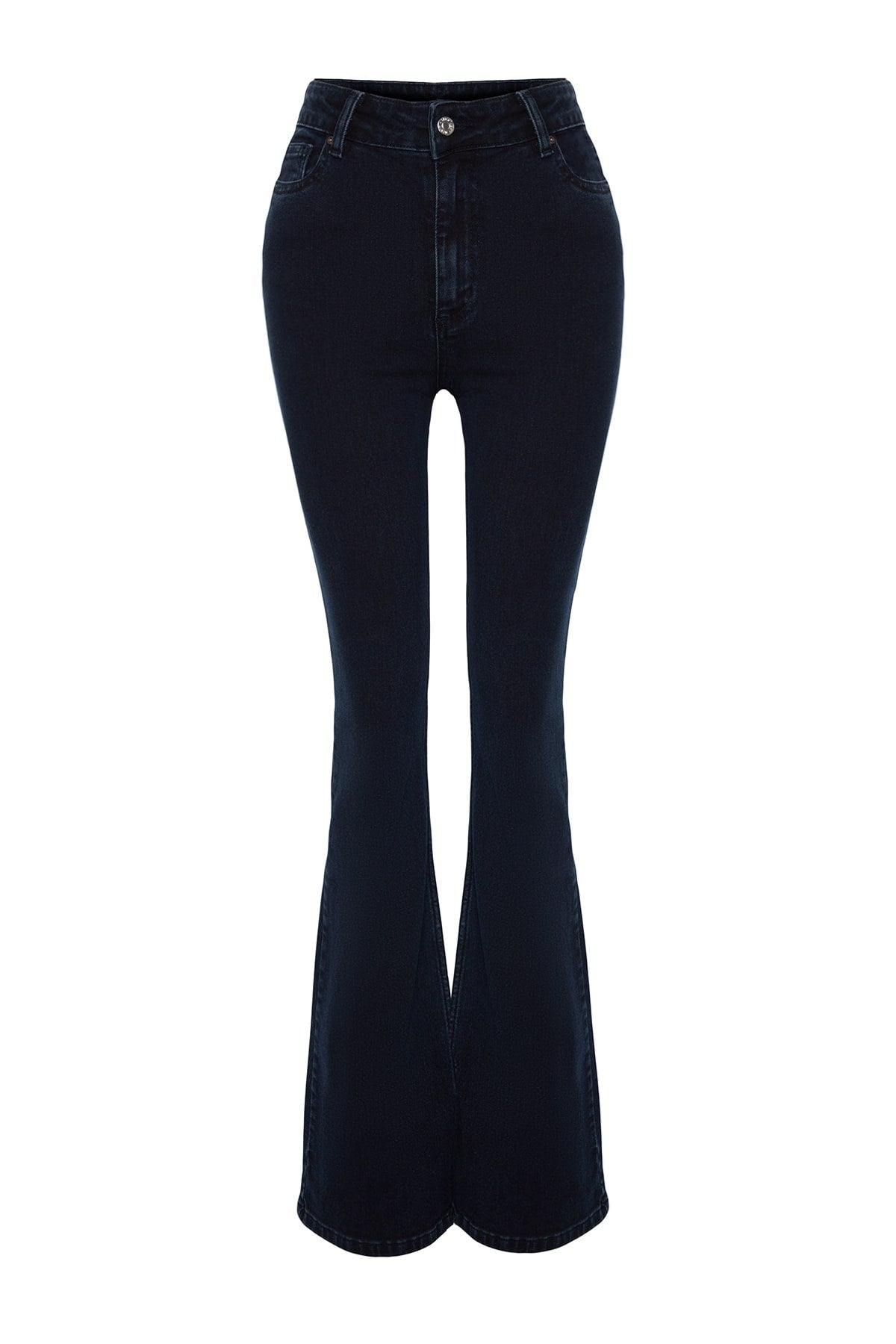 Night Blue High Waist Flare Jeans Twoaw24je00072