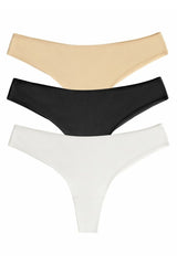 3 Pack Cotton Brazilian String Panties St0040602