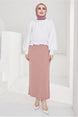 Women's Powder Waist Elastic Pencil Skirt T 802 23yetktr0802