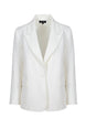 Women's White Single Button Jacket Lg-oz387-tdc Lg-oz387-tdc