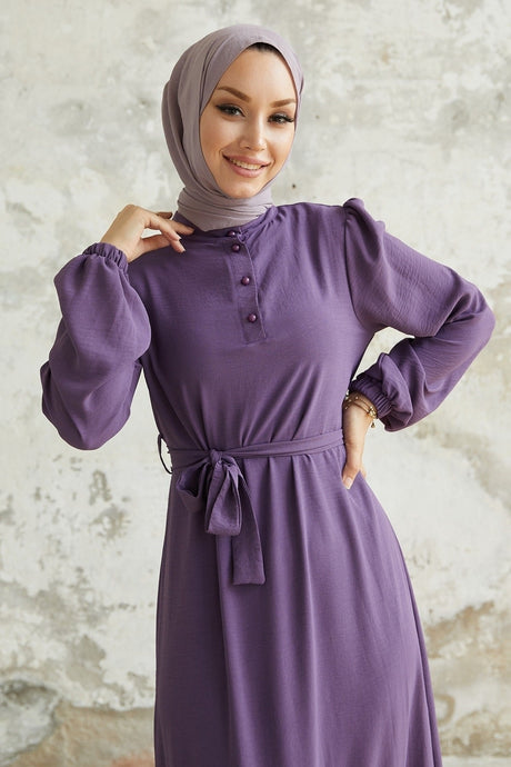 Meyra Button Ayrobin Dress - Black Ms00mc99300