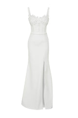 White Stone Woven Long Wedding/wedding Elegant Evening Dress Tprss24ae00183