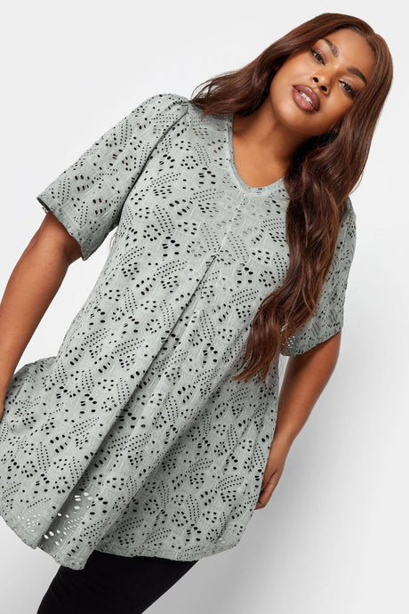 Plus Size Lace Detailed V-neck Blouse 302488 Byk-23y-302489