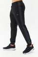 Men's Black Woven Pocket Striped Solid Color Casual And Sports Sweatpants 0308 Tb22ml05s0308-1