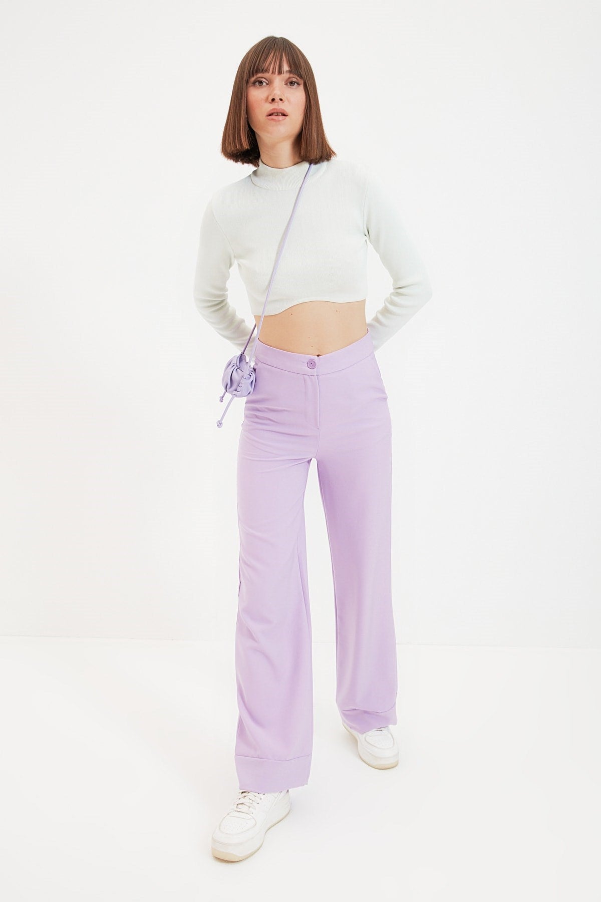 Lilac Wide Leg/wide Leg Woven Pants Twoss19st0179