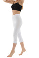 Cotton Elastane (lycra) High Waist Capri Women's Leggings 2002 Alm-2002