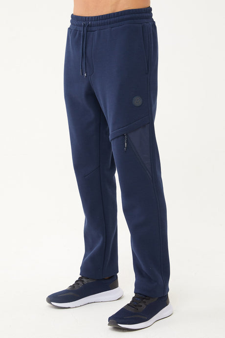 Men's Navy Blue Pocket Casual And Sports Sweatpants 1545 Tb23ml05w1545-1