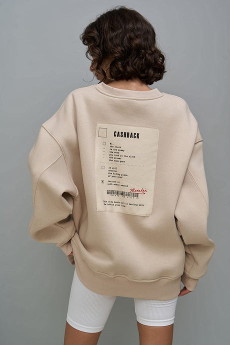 Cashback Bone Oversize Sweatshirt 2259