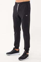 Mens Black Organic Cotton Sports Sweatpants 0808 Tb23my05s0808-1