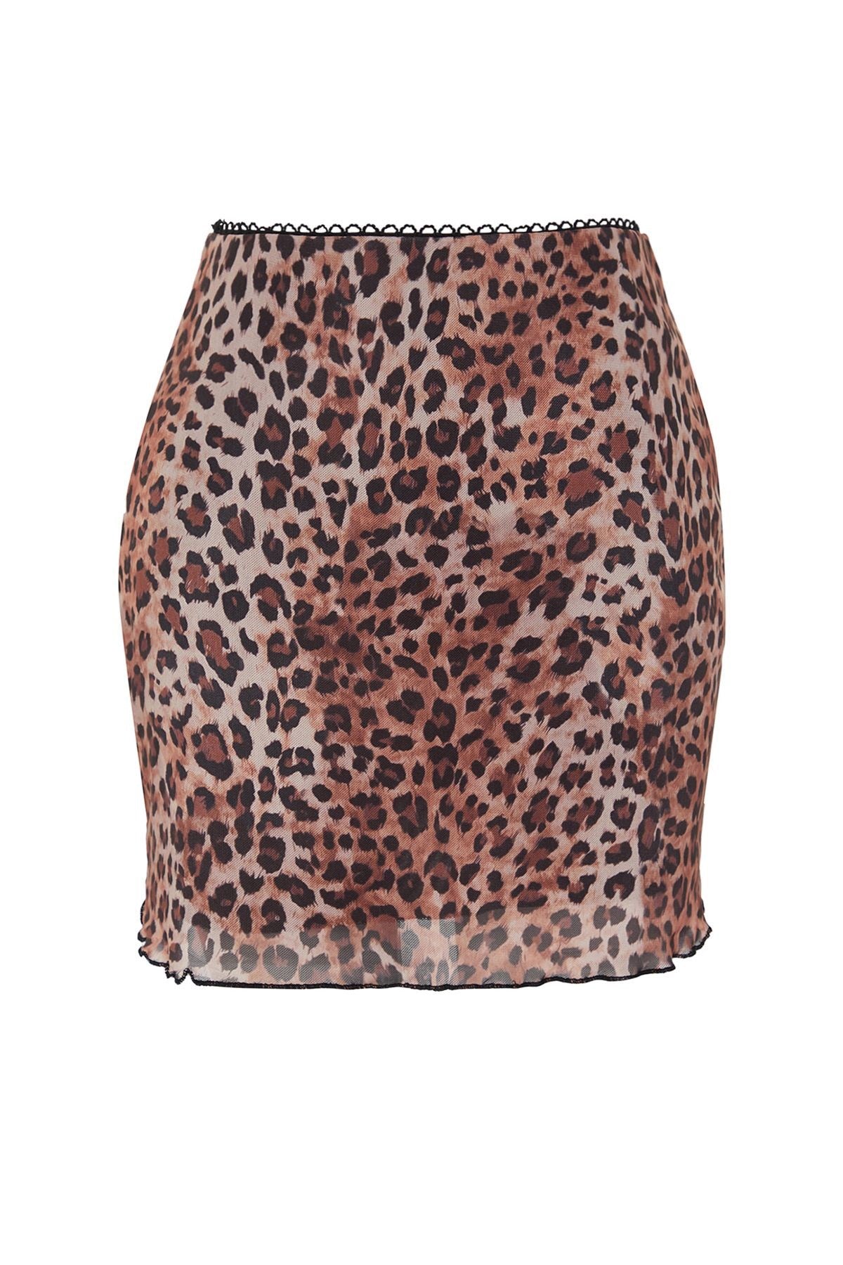 Multicolored Animal Print Mini Skirt Twoss24et00203