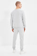 Grey Men's Regular/regular Fit Polarized Summer Embroidered Tracksuit Tmnaw21em0082