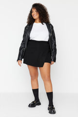 Black Skirt Look Knitwear Shorts Tbbaw23az00053