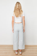 Grey High Waist Culotte Fit Jeans Twoss24je00276