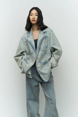 Charleston Blue Blazer Jean Jacket 2467