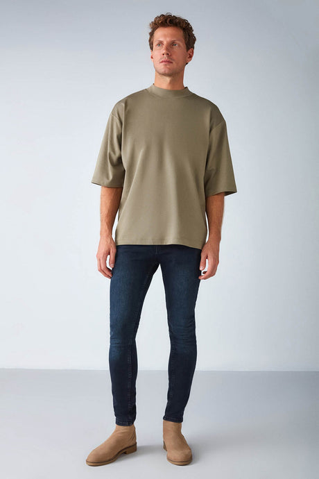 Ascolı Basic Oversize Khaki T-shirt Ascoli01092022