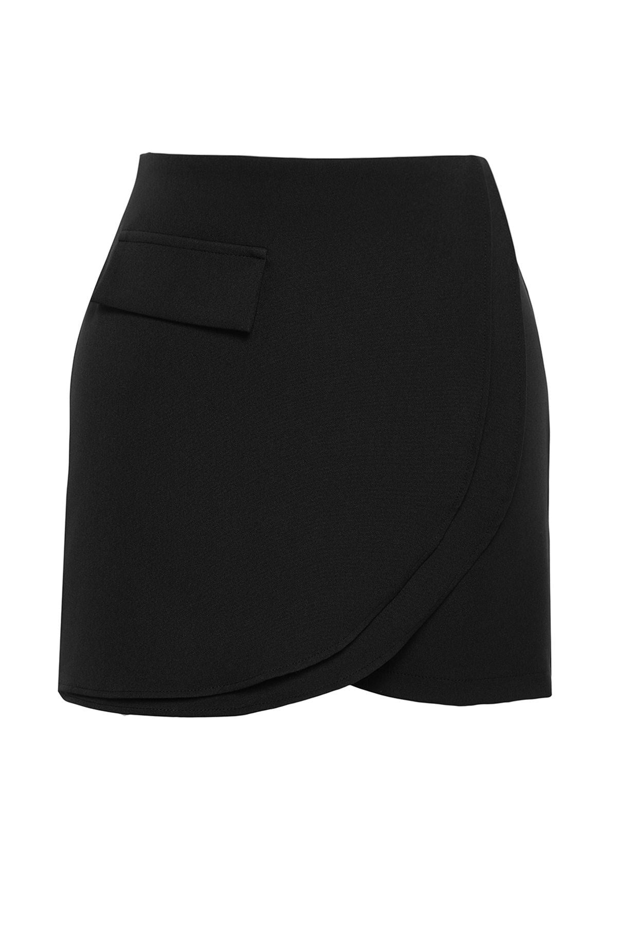 Lilac Pocket Detailed Woven Shorts Skirt Twoss24sr00033