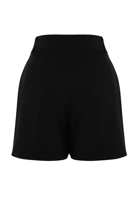 Black Woven Velcro Shorts Twoss24sr00191