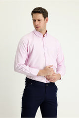 Long Sleeve Regular Fit Oxford Cotton Shirt 469296