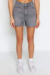 Black Denim Shorts Twoss23sr00199