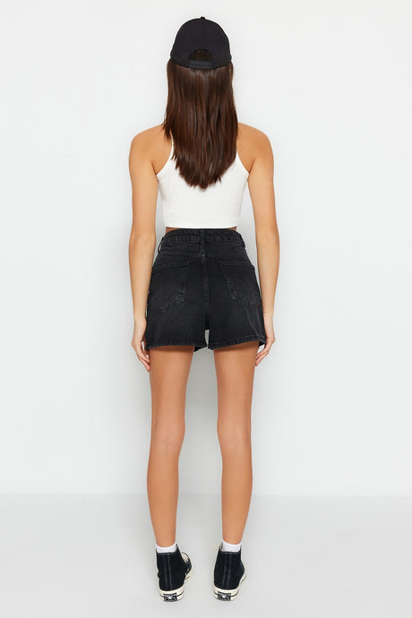 Black Denim Shorts Twoss23sr00199