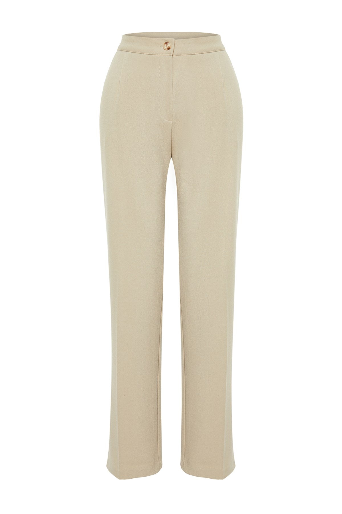 Mink Straight/straight Cut Ribbed Woven Pants Twoss24pl00009