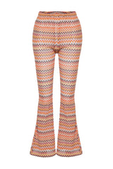 Geometric Pattern Knitted Knitwear Look Pants Tbess24pl00000