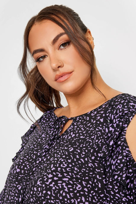 Plus Size Shoulder Detailed Collar Lace Blouse 302485 Byk-23y-302486