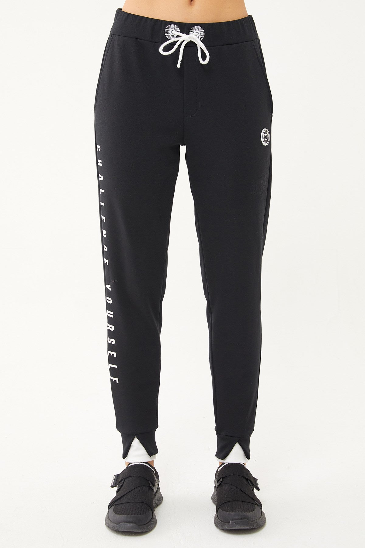 Women Black Soft Textured Lycra Fashion Tracksuit Bottoms 1589 Tycigb0jmn169538184893993