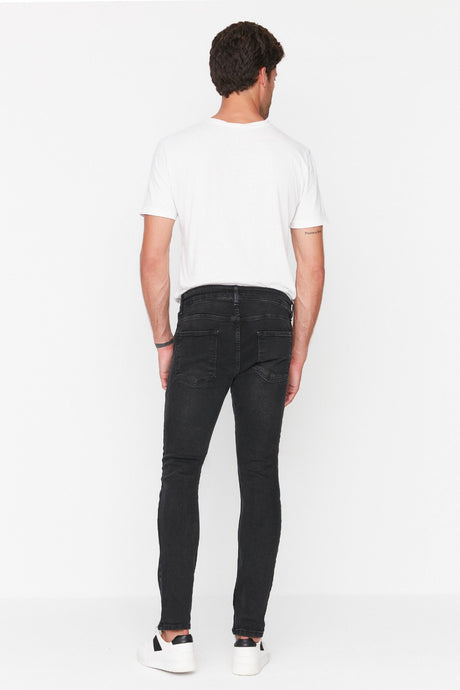 Mens Black Skinny Fit Jeans Tmnaw23je00047