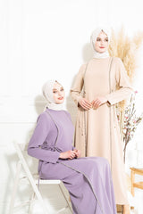 Moon Stone Striped Lilac Burkini Dress 5288 T22el3m5288