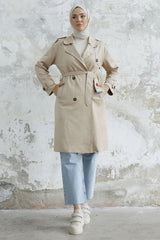 Scuba Suede Trench With Minka Belt - Taba Ms00an0011