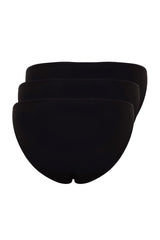 Black 3 Pack Cotton Classic Panties Thmaw24ku00007