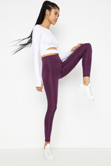 Khaki Push-up Full Length Sports Leggings Twoaw21ta0030