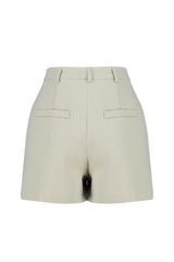 Black Rib Detailed Woven Shorts Twoss23sr00079