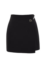 Black Accessory Detailed Mini Shorts Twoss24sr00052