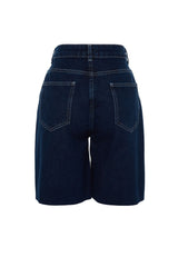 Dark Blue Denim Shorts & Bermuda Twoss23sr00094