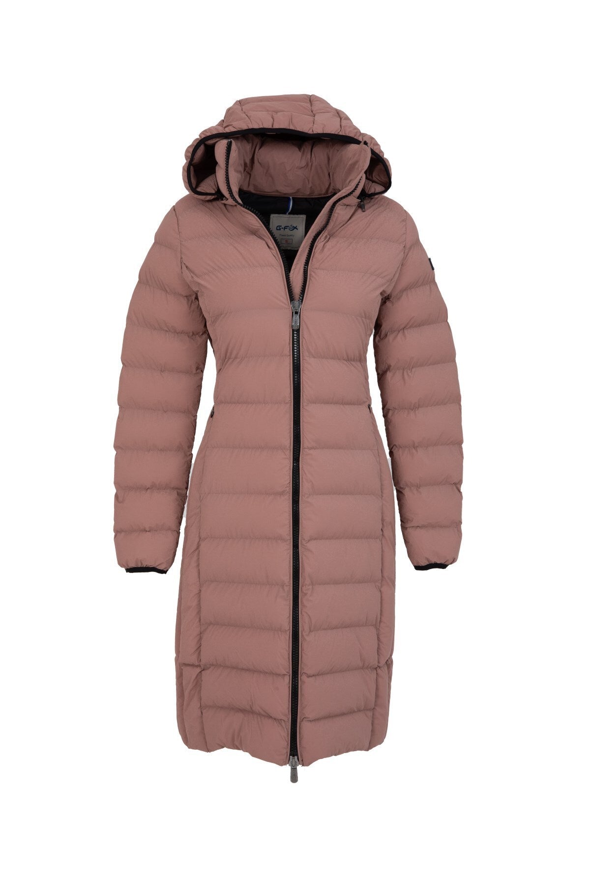 Women's Long Neck Detachable Hooded Padded Inflatable Coat 8664 Gfx8664