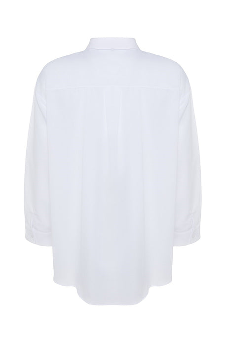 White Woven Shirt Tbbss22go0319