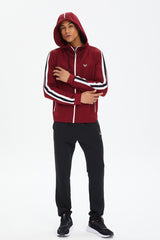 Men's Oil Hooded Pocket Zipper Solid Color Sport&casual Tracksuit Top Tracksuit 0755 Tb23ml01s0755-1