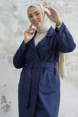 Scuba Suede Trench With Minka Belt - Taba Ms00an0011