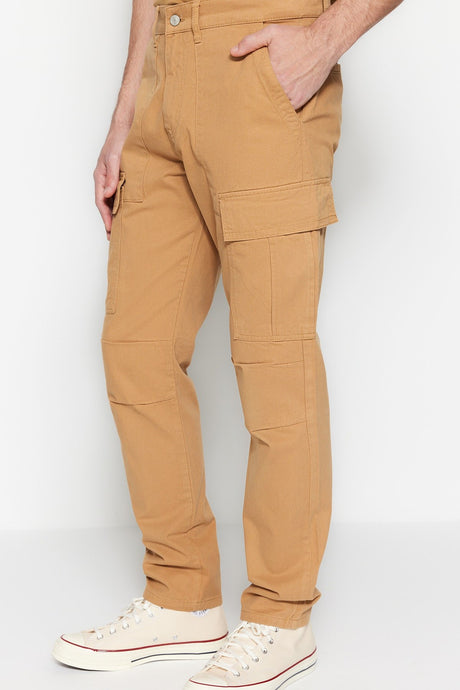 Camel Mens Cargo Gabardine Pants Tmnss23pl00042