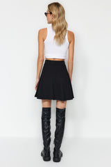 Black Knitted Skirt Twoaw24et00343