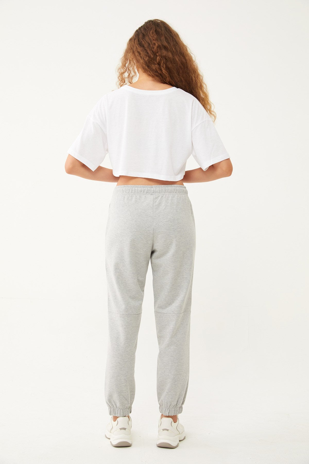 Women's Powder Organic Cotton Loose Sports Sweatpants 0722 Tb23wy05s0722-1