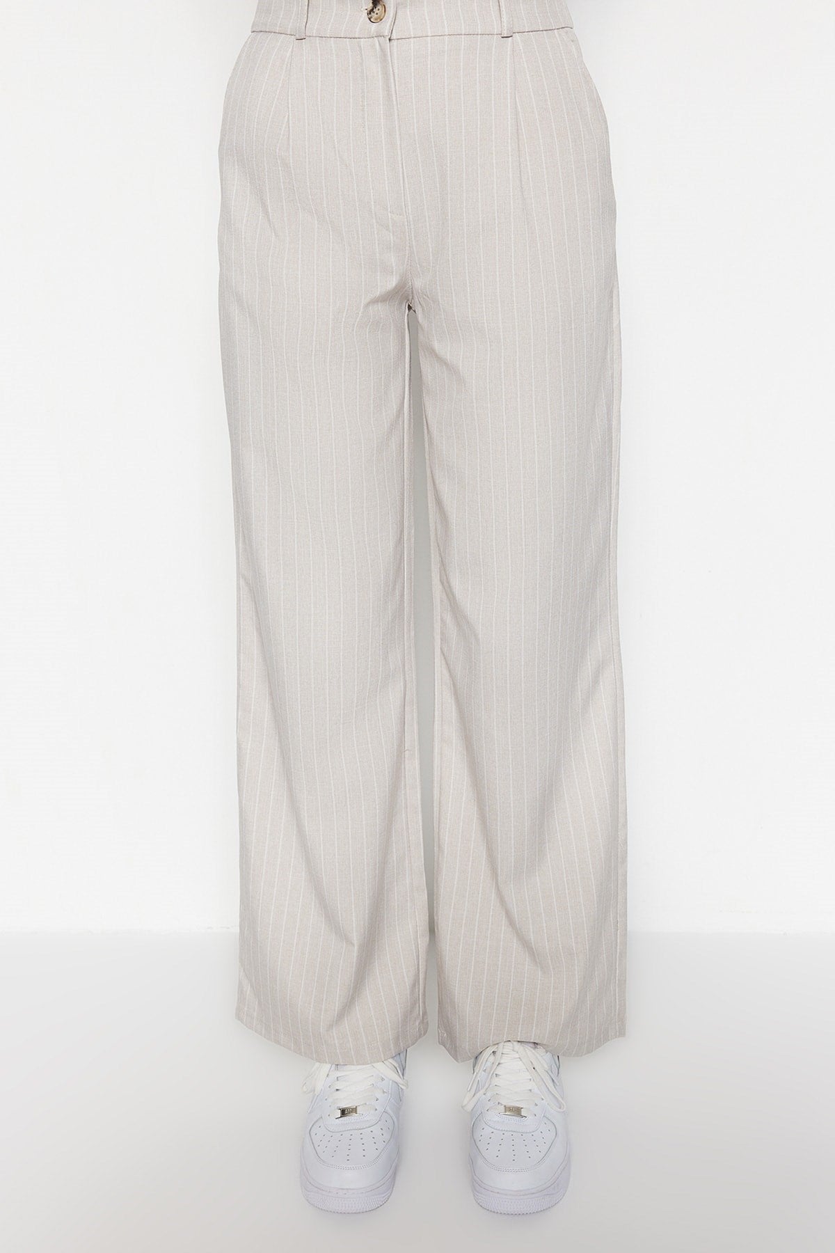 Stone Wide Legg/wide Leg Woven Striped Pants Twoss23pl00109