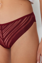 Black-white-burgundy 3-pack Micro Brazilian Panties Thmaw24ku00013