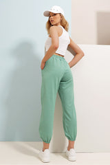 Women's Grimelange Leg Elastic Two-thread Sweatpants Alc-y2933