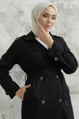 Scuba Suede Trench With Minka Belt - Taba Ms00an0011