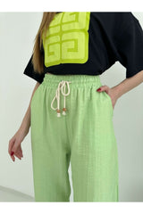 Stone Leg Pleated Pants 50455